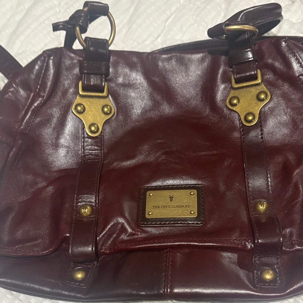 Burgundy Leather Shoulder Bag